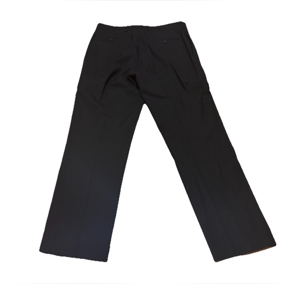 Lauren Ralph Lauren 100% Wool Black Slim Fit Trouser Dress Pants Mens Size 34/34 - Picture 7 of 7